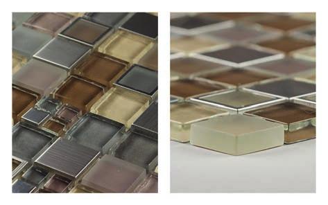 Oberflächeneigenschaft: glatt,  2,5 x 2,5 cm MARBEL304 12,32 Mosaikmatte/-fliese, Farbe: Mix aus braun, beige, kupfer und