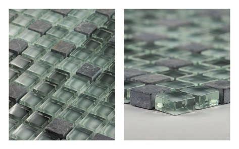 EDEN1515 8,79 Mosaikmatte/-fliese, Farbe: Mix aus grau und weiß, Oberflächeneigenschaft: glatt und glänzend,
