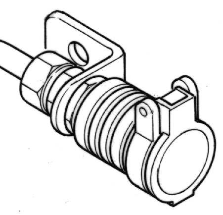 Bedienung 3.1.3 Steckkupplung An der vorderen Steckkupplung können Hydraulikzylinder von Frontanbaugeräten angeschlossen werden (z.b. Schneeschild mit hydraulischem Schwenkbock). Achtung!