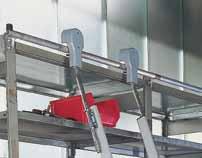 Abstellhaken Ø 35 mm. Lösungen für alle Regalsysteme Schienenanlage Maßgenaue Anpassung Leichte Montage Leiterbreite 420 mm, Stufenabstand 235 mm, Leiterneigung 20.