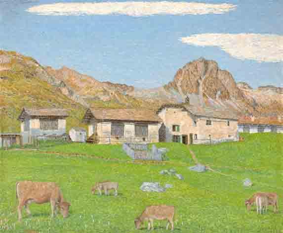 Bei Die Häuser von Catmaté mit Piz Lagrev, 1947 handelt es sich um ein Werk von Gottardo Segantini (1882 1974), das auf 120,000 bis 180,000 CHF (80,000 120,000 ) geschätzt wird.