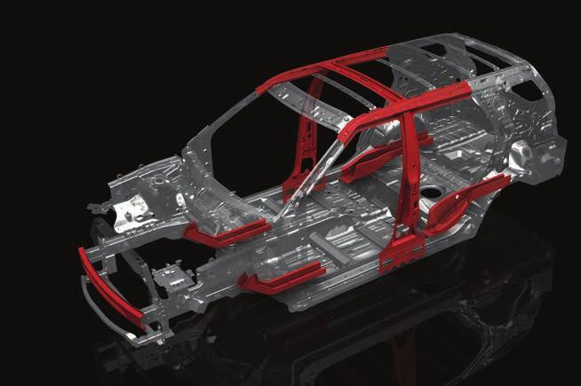 1 3 5 1. Frontairbag für den Fahrer 2. Knieairbag für den Fahrer 3. Frontairbag für den Beifahrer 4.