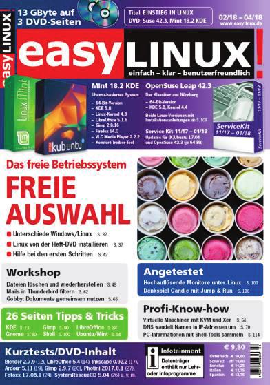 Dämonenjäger und Schurke EasyLinux Ausgabe 04/18 (EVT 18.01.