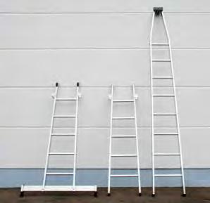 Jetzt standardmäßig: Unterleiter mit 0,90 m breiter nivello - Traverse, beidseitig mit rutschsicheren nivello -Leiterschuhen für extra sicheren Stand und hohe Arbeitssicherheit.