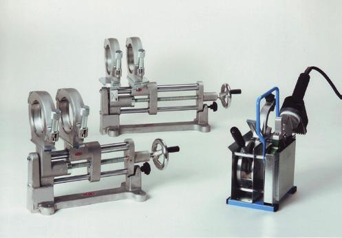 Miniplast 2 Maxiplast Schweißmaschine für die Heizelement-Stumpfschweißung von PE-, PP- und PVDF-Rohren und Formteilen von DA 20 bis DA 110.