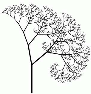 einfache selbstähnliche / selbstaffine Konstruktionen: binäre Bäume ternärer Baum