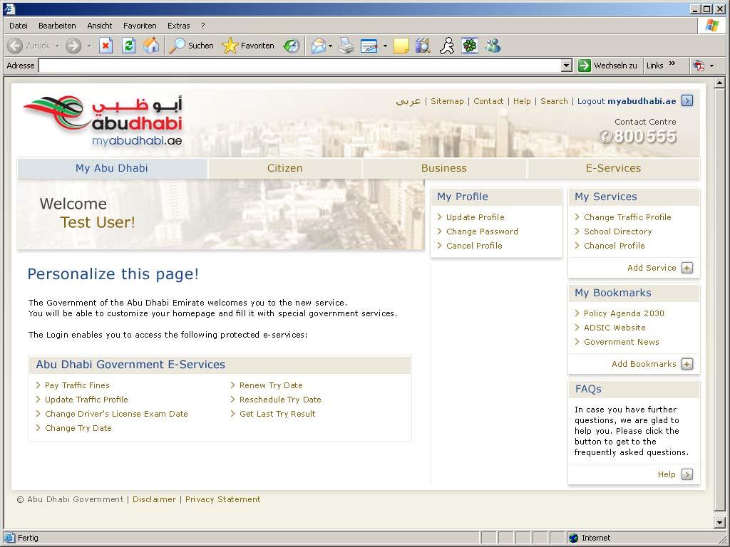 5. Best Practice: E-Government-Portal Abu Dhabi
