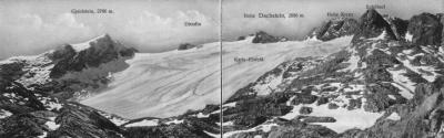 Der Gletscher Die nachfolgenden Fotografien veranschaulichen die Veränderungen des Ausmaßes des Hallstätter