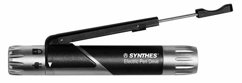 Auch für Laminoplastie-Eingriffe geeignet: Electric Pen Drive und Air Pen Drive* Die Benutzung einer geeigneten Antriebsmaschine kann dazu beitragen, die Operation zu vereinfachen und die