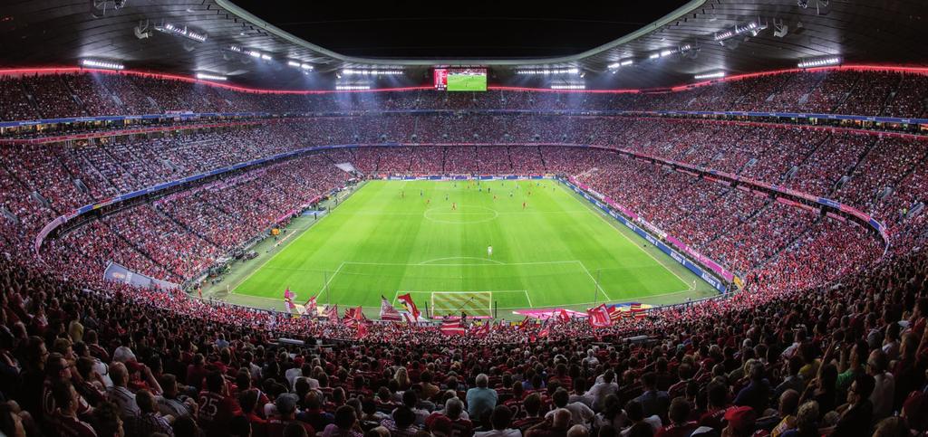 Ein architektonisches Meisterwerk, ein einzigartiges Wahrzeichen Münchens und die Heimat des FC Bayern.