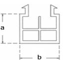 Sohlbankprofile Sohlbankprofile Adapter / Unterbauprofil Wandstärke 2,0mm, SB 1730-TE SB 2030K SB 2320 SB 2330 SB 2330/3 SB 2420TT SB 2530R-2 SB 2530VS-2 SB 2530VT-2 SB 3030S b x a Passend System SB