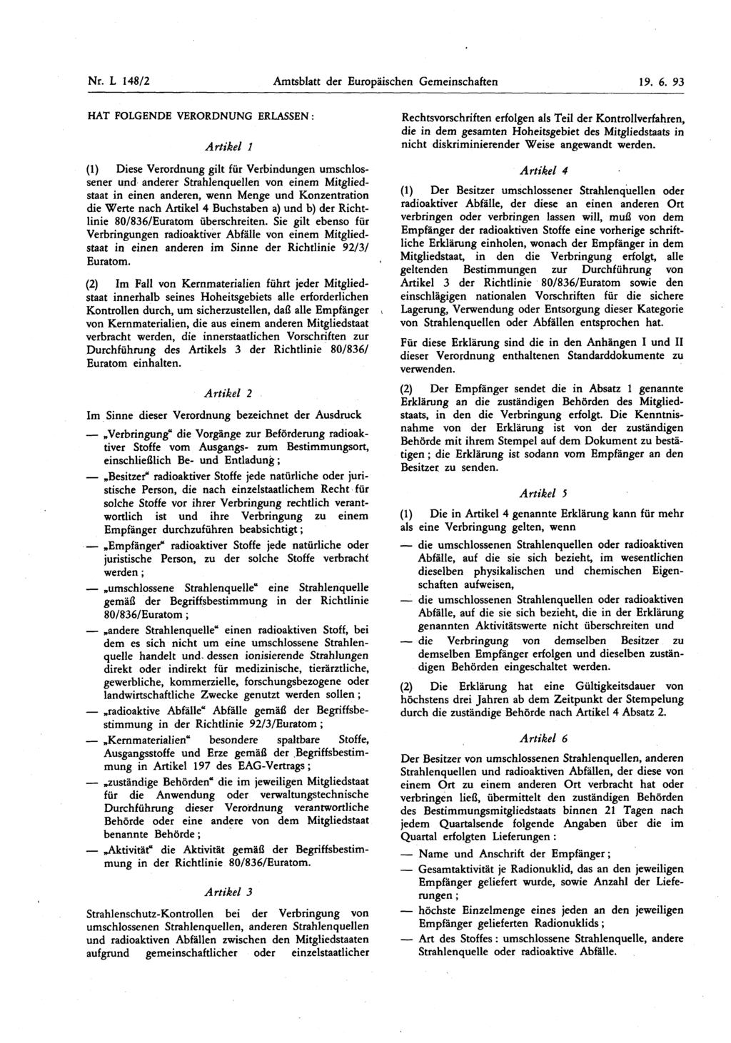 Nr. L 148/2 Amtsblatt der Europäischen Gemeinschaften 19. 6.