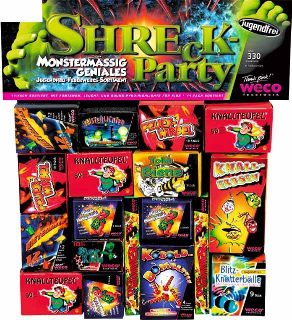 2 95 Packung Shreck- Party * monstermäßig geniales