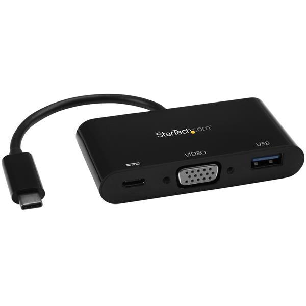 USB-C auf VGA Multifunktions-Adapter mit USB-A Port und Power Delivery Product ID: CDP2VGAUACP Mit diesem universellen Multifunktionsadapter können Sie die Konnektivität Ihres Laptops oder MacBooks