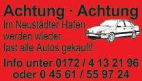 Tel. 04525-501438 Beratung kostenlos! Kaufe Wohnmobile und Wohnwagen 0 48 30 / 4 09 iphone 4 bei JessenLenz-Wahmstr. 36-HL www.jessenlenz.de FÜHRERSCHEIN Schnell gut günstig kl.