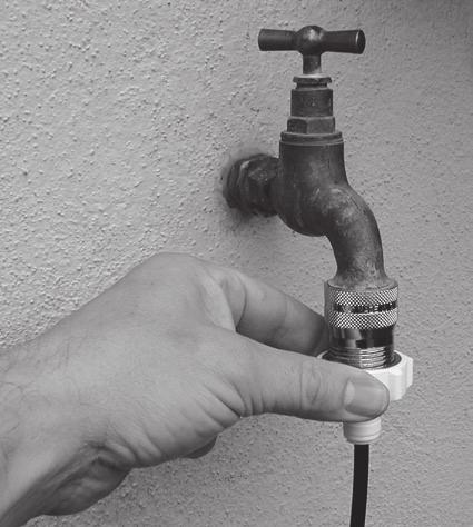 Prior to connection, check whether cold water is flowing in. Slowly open the cold water supply, and check whether all connections of the unit are water tight.