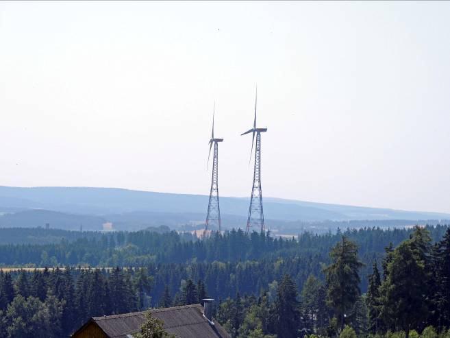 Windkraftanlagen bei Münchberg, Lkr.
