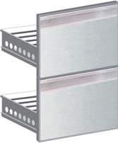 Kühlblock 2-leitig, statt Verdampfer eingebaut, bis 2 Kühlabteile. Kühlblock 2-leitig, zusätzlich zum Verdampfer eingebaut, ab 3 Kühlabteile.