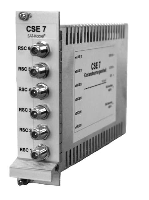 CSE 7 Die CSE 7 ist die zetrale Baugruppe des Rückkanal-Überwachungssystems zur Programmierung und Steuerung der Module RSA 5-65 C, und TFS 14.