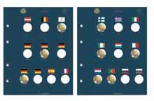 2-Euro-Gedenkmünzen zum Thema 30 Jahre EU-Flagge (inkl. der 5 deutschen Prägebuchstaben A, D, F, G, J).