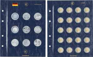 Zur Un ter bringung der Euro-Münzblätter empfehlen wir den VISTA Euro-Binder Classic oder auch die neutralen OPTIMA Classic-Binder (s.