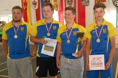 24.6.2017 ÖM Jugend U19 in Bürmoos/S Bei den 38. ÖM dieser Altersklasse siegte GSC Liebenfels (Michael Regenfelder, Moritz Kampl, Julian Spendl und Maximillian Los).