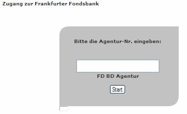 Geben Sie anschließend Ihre Agenturnummer ein, über die Sie das Anlagegeschäft vermittelt haben. Sie werden automatisch bei der FFB angemeldet.