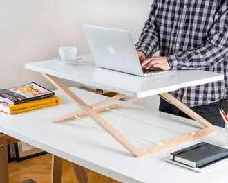 ANWENDUNGSBEREICHE Laptoparbeit Fußboden-Tisch Büroarbeit Stehtisch für