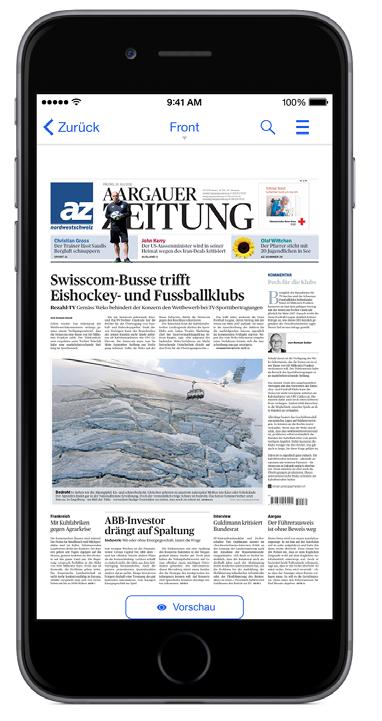 ) und wählen Sie die E-Paper App (Achtung: Nicht die News-App) aus. 2.