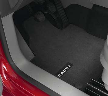 Für den optimalen Sitz der hinteren Matten sorgt die abriebfeste Rückenbeschichtung. Farbe: Anthrazit. Für Caddy und Caddy Maxi. Art.-Nr.