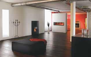 Starkes Gefühl für den Raum Cheminée Pure ist ein flexibles System, das mit seinen unterschiedlichen Formaten der Architektur Ihres Wohnraumes folgt.