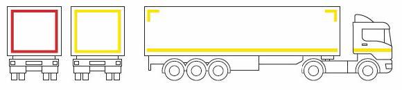 KONTURMARKIERUNGEN Seit Juli 2011 müssen alle in Österreich neuzugelassenen Lastkraftwagen mit einem Gewicht ab 7,5 Tonnen und alle neuzugelassenen Anhänger mit einem Gewicht ab 3,5 Tonnen gesetzlich