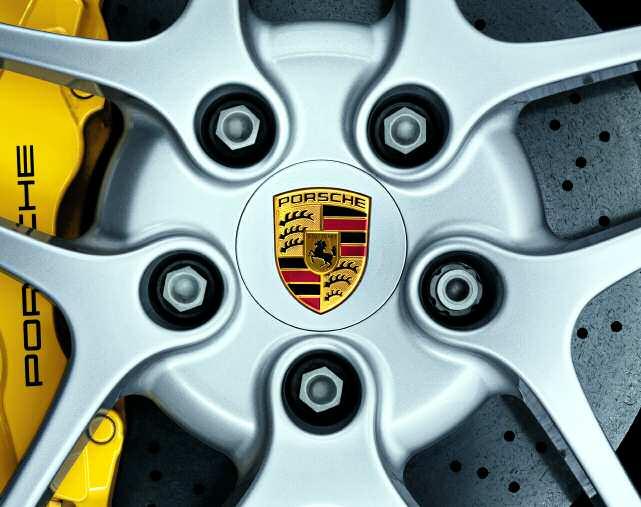 Radnabenabdeckung Radnabenabdeckungen mit farbigem Porsche Wappen: ein Detail, das den Rädern Ihres Boxster den letzten Schliff gibt. 4 Stück, Teile-Nr.