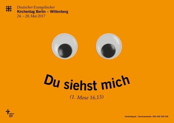 Der 36. Deutsche Evangelische Kirchentag findet vom 24. bis 28. Mai 2017 in Berlin Wittenberg statt. Unter der Losung ( Du siehst mich, 1. Mose 16,13) kommen über 100.