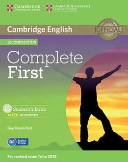 www.klett-sprachen.de/first B2 First 17 Complete First, Second edition 90 120 Unterrichtsstunden Software & Online-Material verfügbar Cambridge Learner Corpus basiert verfügbar (Details S.