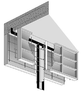 PENTAFLEX ABS Abschalelement für Arbeitsfugen von wasserbe - la steten Stahlbetonplatten. Anschlussbereich Boden/Boden, Wand/Wand. Für hohe Scherfestigkeit der Verbundfuge.