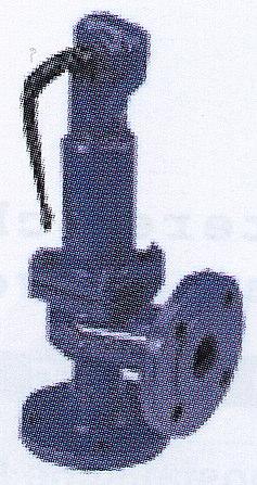 Proportional Sicherheitsventil mit Flanschanschluss gasdicht mit Lüfterhebel, federbelastet Graugussgehäuse GG-25, 300 C, PN 16, Bauteilkennzeichnung TÜV.