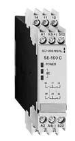 Sicherheits-Schaltleisten SE-100C Zur Überwachung einer oder zwei Sicherheits-Schaltleisten 1 Sicherheitskontakt, STOP 0 1 Meldeausgang (Wechsler) Betriebsspannung 24 VDC LED-Anzeige Vorschriften: EN