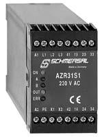 Stillstandsüberwachung AZR 31S1 Motorspannungsbereich 0 400 V Keine Justierarbeiten notwendig Bei Frequenzumrichtern: - Drehzahlfrequenz: 0 1.