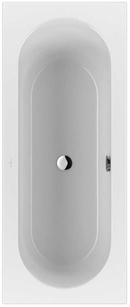 Variante mit einer Badewanne: Villeroy & Boch Subway Wannen-Einhandbatterie für Wandmontage Serie: Subway Ausladung: 19 cm