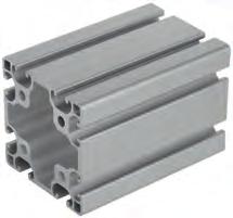 045 Aluminiumprofile 80x80 leicht Typ I 8 Ø6,8 80 80 Aluminium EN AW-6063 T66 (AlMgSi0,5 F25). warmausgehärtet, naturfarben eloxiert.