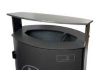 NERIS Ansprechendes Design und Funktionalität vereinen sich in dieser robusten Abfallbehälter-Serie. Ständer und Haube bestehen aus 8 mm (!