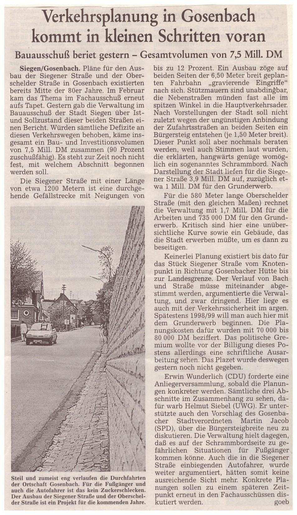 1997 Ein Thema der Vergangenheit begleitet uns in der Gegenwart Seit nunmehr fast 20 Jahren bemüht sich der SPD- Ortsverein eine auch für die Anwohner verträgliche Lösung bei der Sanierung der