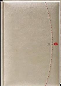 Neu 144 Seiten, 1 Woche auf 2 Seiten österreichisches Kalendarium grau-rot Eckenperforation, Bandlesezeichen