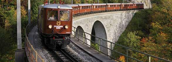 Nostalgie auf der Mariazellerbahn Unterwegs mit dem Ötscherbär! Steigen Sie ein und genießen Sie einen Ausflug in der Ötscherbärgarnitur, gezogen von der historischen Elektrolokomotive.