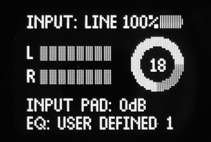 Bedienelemente und Navigation LINE IN LINE IN 1 Reglerknopf LINE USB INPUT 2 Ein/Aus / vorheriger Bildschirm 3 Sperre Ein-/Ausschalten: Langes Drücken des Ein-/Aus-Tasters 2 Lautstärke einstellen: