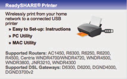 ReadySHARE Printer Mit ReadySHARE Printer können Sie einen USB-Drucker an den USB-Anschluss des Routers anschließen und kabellos darauf zugreifen. So richten Sie ReadySHARE Printer ein: 1.