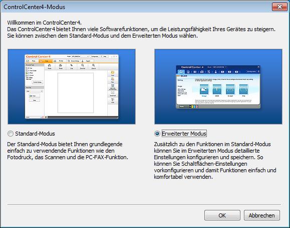 So scannen Sie auf einen Computer Ein Dokument als PDF-Datei scannen mit ControlCenter4 (Windows ) 10 (Weitere Informationen uu Software- und Netzwerk-Benutzerhandbuch.