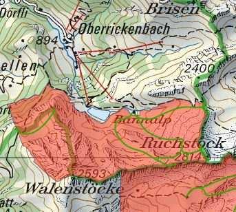 7 Karte Wildschutzgebiete Im Suchfeld Wildschutz eingeben, Wildschutzgebiete wählen. Beim Fürstein gibt es kein Wildschutzgebiet.