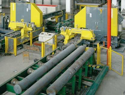 Nahtlosrohrwerke HM-Kreissägemaschinen für Stahlknüppel HM-Kreissägemaschinen für Rohrlagen Type max.